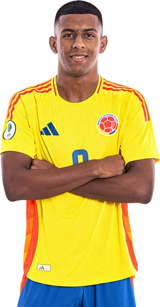 Alejandro Villarreal con la camiseta de la selección de Colombia