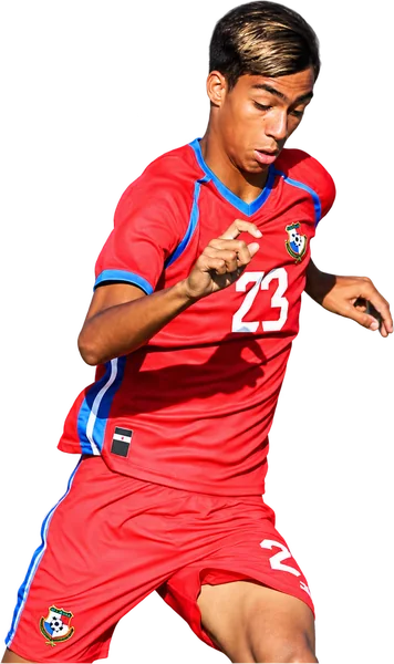 Frederick Krug con la camiseta de la selección de Panamá